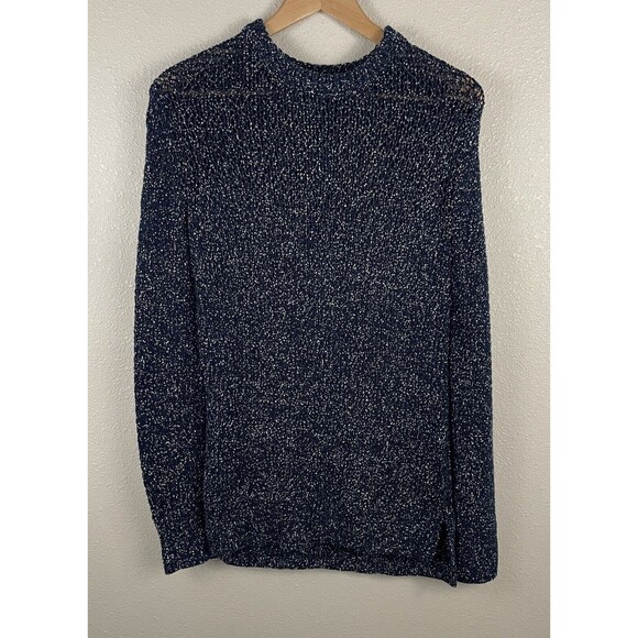 Rag & Bone Womens XS Blue Marina Crew Neck Speckled Sweater - Picture 1 of 4